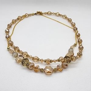Double Strand Necklace - Champagne